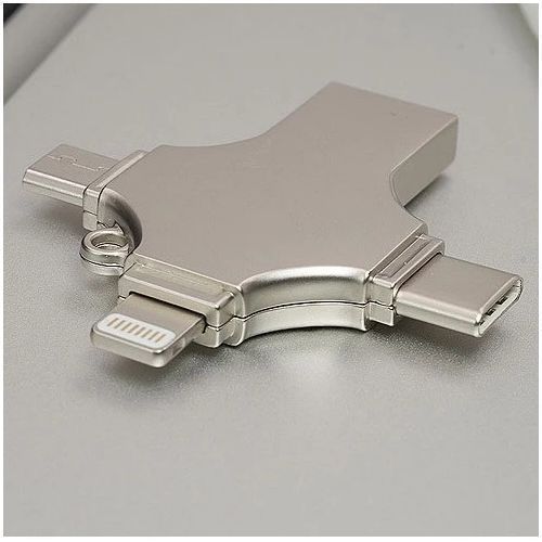 Otg 16GB Ultra OTG Micro USB Type-c Lightning 4in1 Flash Drive
