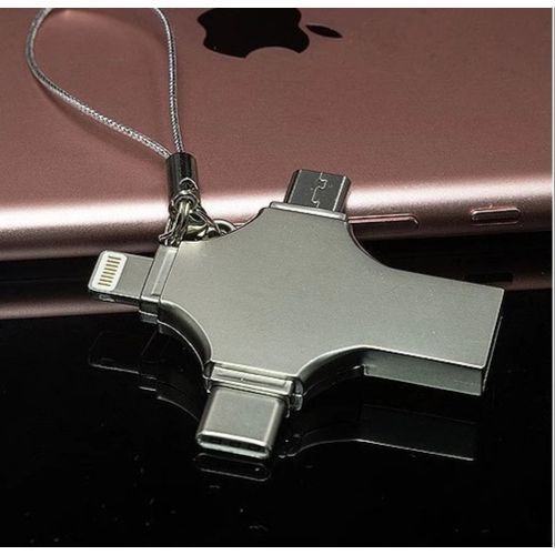 Otg 16GB Ultra OTG Micro USB Type-c Lightning 4in1 Flash Drive