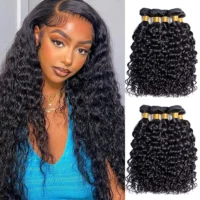 Water Wave Bundles Wigs Original Human Hair Extensions Weaving Brazilian Hair Water Wave Bundles Wigs Extensions Weaving Bundles
